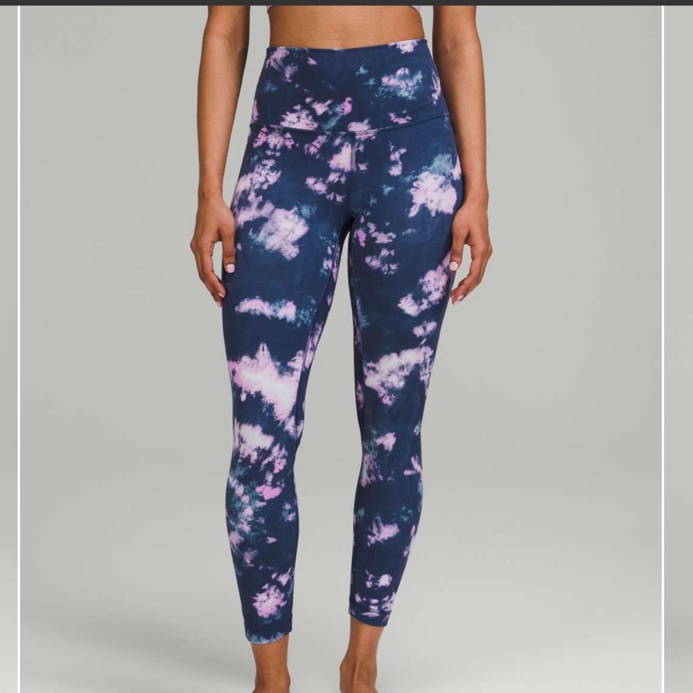 Lululemon Align Pant 25" *Circulate Tie Dye Mineral Blue* 8